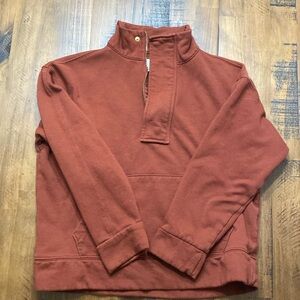 Rusted colored quarter zip